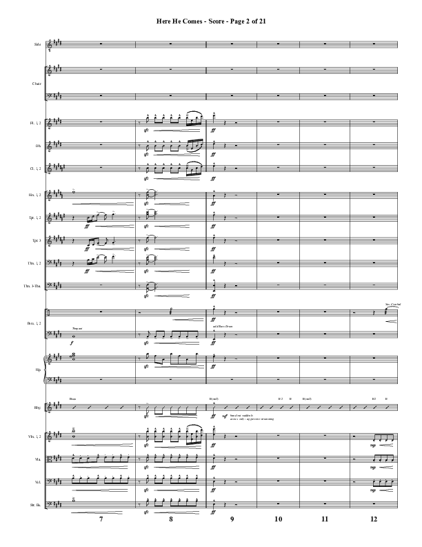 Here He Comes (Choral Anthem SATB) Conductor's Score (Word Music Choral / Arr. Cliff Duren)