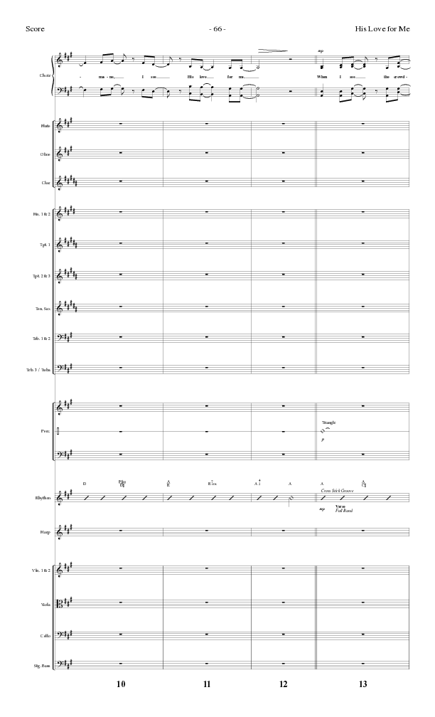 His Love For Me with Blessed Redeemer (Choral Anthem SATB) Conductor's Score (Lillenas Choral / Arr. Cliff Duren)