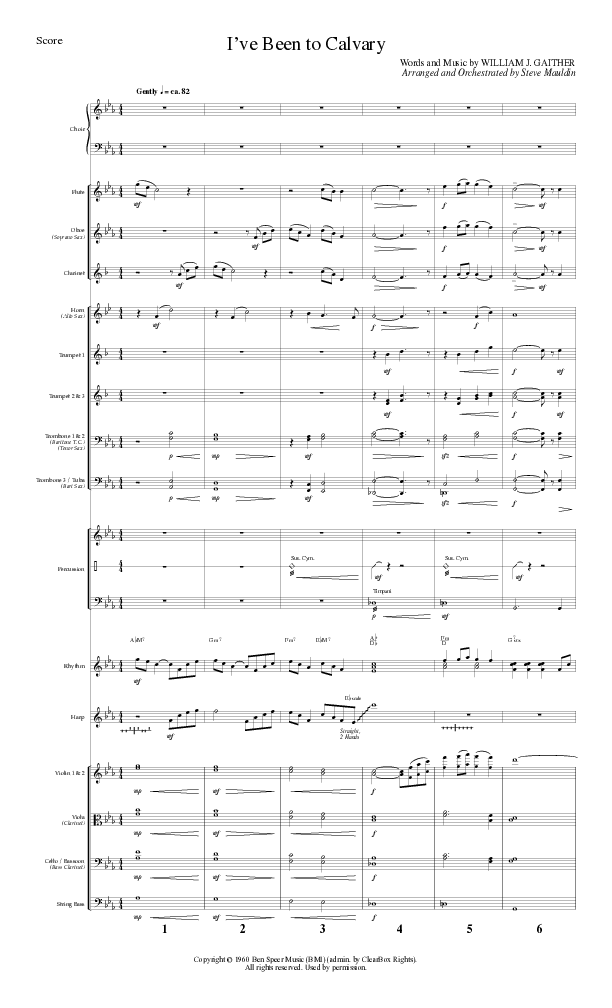 I’ve Been to Calvary (Choral Anthem SATB) Conductor's Score (Lillenas Choral / Arr. Steve Mauldin)