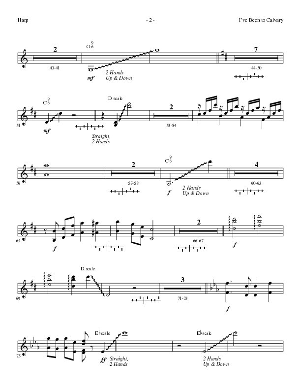 I’ve Been to Calvary (Choral Anthem SATB) Harp (Lillenas Choral / Arr. Steve Mauldin)