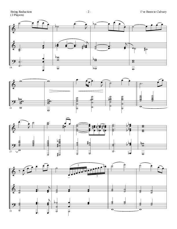 I’ve Been to Calvary (Choral Anthem SATB) String Reduction (Lillenas Choral / Arr. Steve Mauldin)