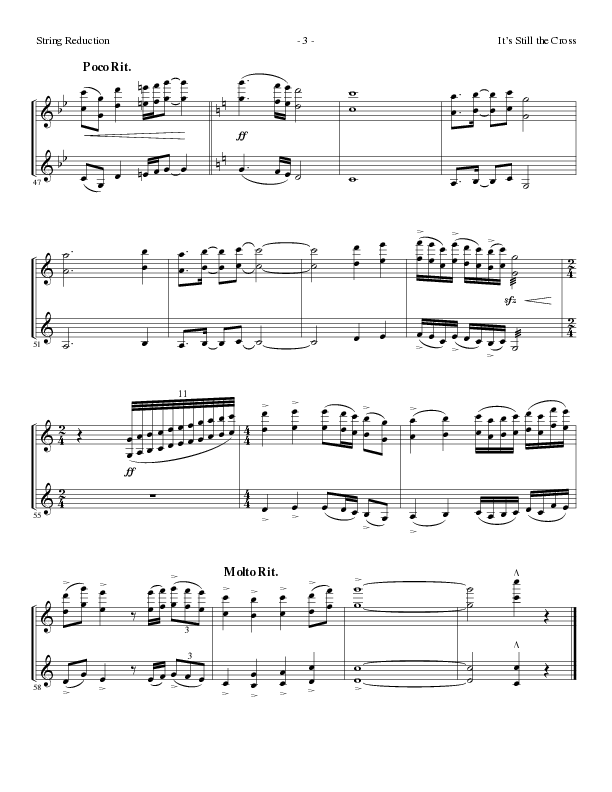 It’s Still The Cross (Choral Anthem SATB) String Reduction (Lillenas Choral / Arr. Cliff Duren / Arr. Mike Speck)