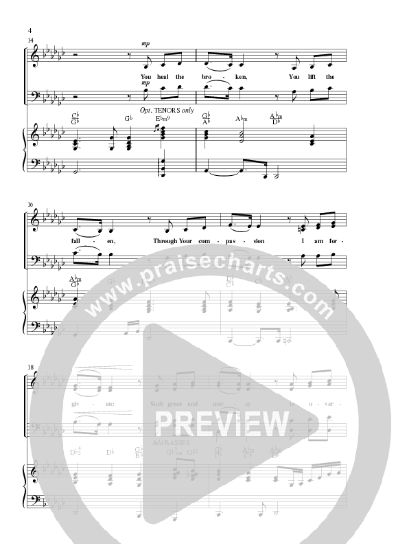 You Reign Forever (Choral Anthem SATB) Anthem (SATB/Piano) (Lillenas Choral / Arr. Cliff Duren)