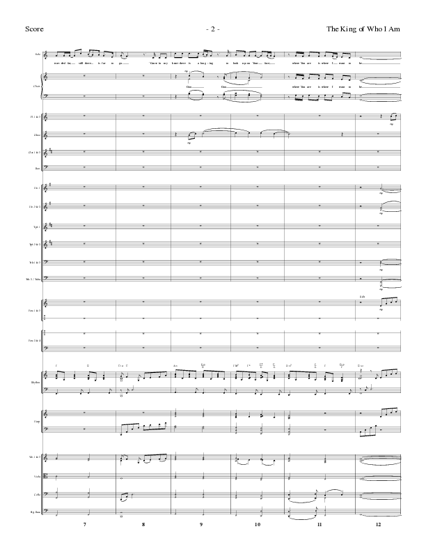 The King Of Who I Am with And I Bow Down (Choral Anthem SATB) Orchestration (Lillenas Choral / Arr. David T. Clydesdale)