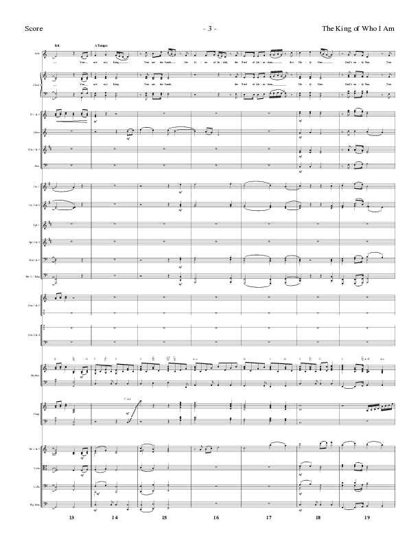 The King Of Who I Am with And I Bow Down (Choral Anthem SATB) Orchestration (Lillenas Choral / Arr. David T. Clydesdale)