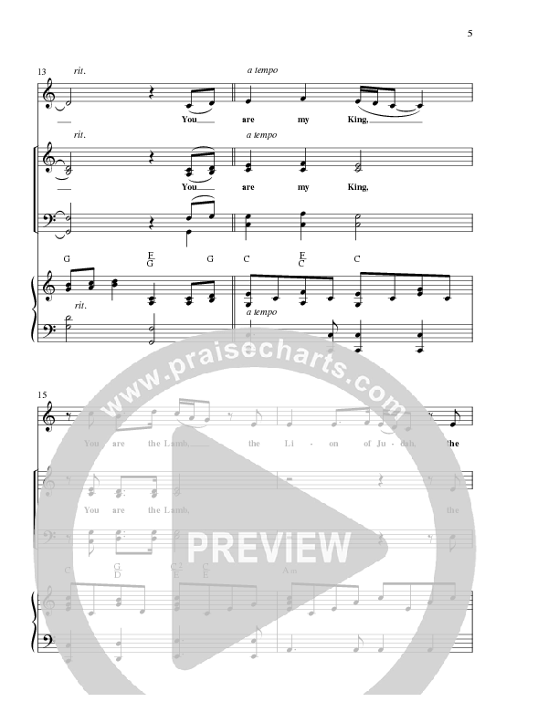 The King Of Who I Am with And I Bow Down (Choral Anthem SATB) Anthem (SATB/Piano) (Lillenas Choral / Arr. David T. Clydesdale)