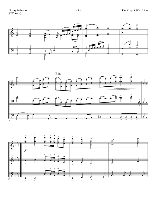 The King Of Who I Am with And I Bow Down (Choral Anthem SATB) String Reduction (Lillenas Choral / Arr. David T. Clydesdale)