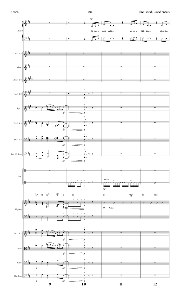 The Good, Good News (Choral Anthem SATB) Orchestration (Lillenas Choral / Arr. Nick Robertson)