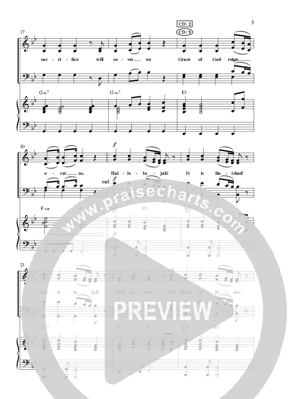 Hallelujah It Is Finished with O The Blood (Choral Anthem SATB) Anthem (SATB/Piano) (Lillenas Choral / Arr. Phil Nitz)