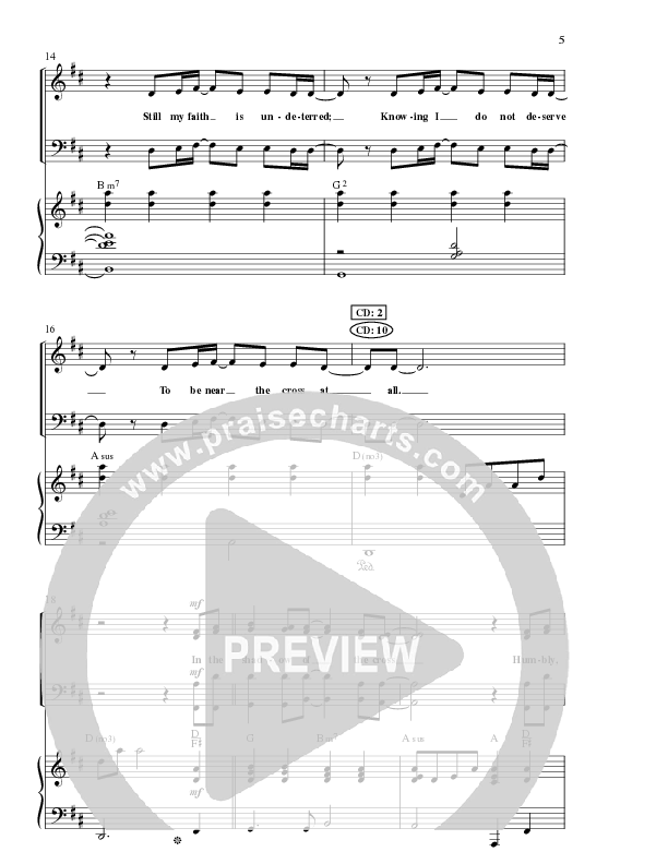 In The Shadow Of The Cross (Choral Anthem SATB) Anthem (SATB/Piano) (Lillenas Choral / Arr. Camp Kirkland)