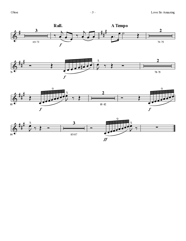 Love So Amazing (Choral Anthem SATB) Oboe (Lillenas Choral / Arr. Marty Parks)