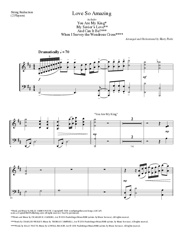 Love So Amazing (Choral Anthem SATB) String Reduction (Lillenas Choral / Arr. Marty Parks)