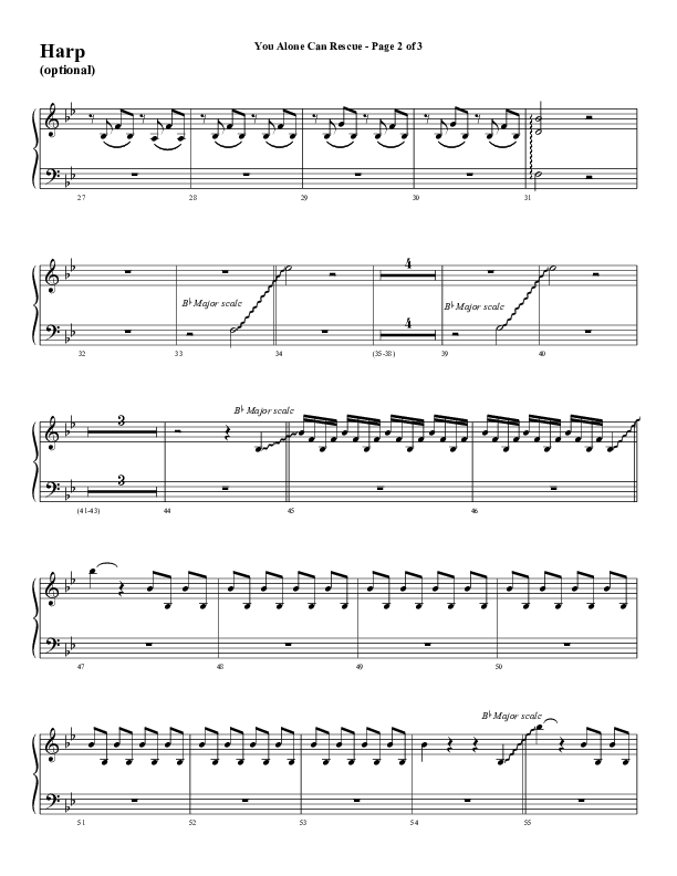 You Alone Can Rescue (Choral Anthem SATB) Harp (Word Music Choral / Arr. Gary Rhodes)