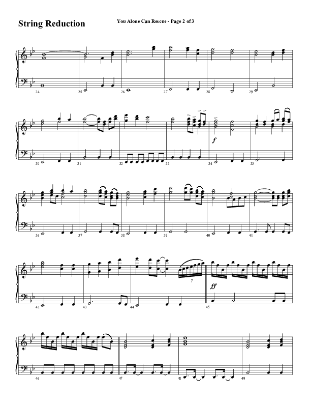You Alone Can Rescue (Choral Anthem SATB) String Reduction (Word Music Choral / Arr. Gary Rhodes)