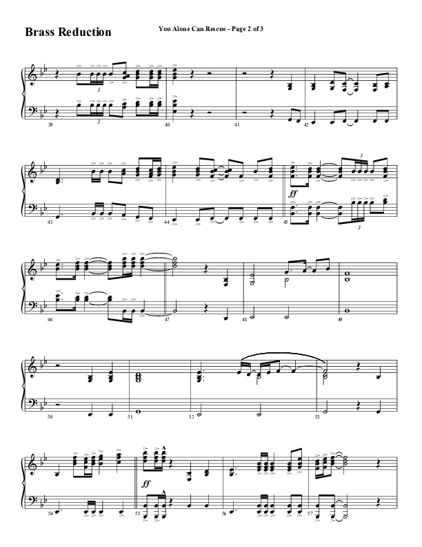 You Alone Can Rescue (Choral Anthem SATB) Synth Brass (Word Music Choral / Arr. Gary Rhodes)