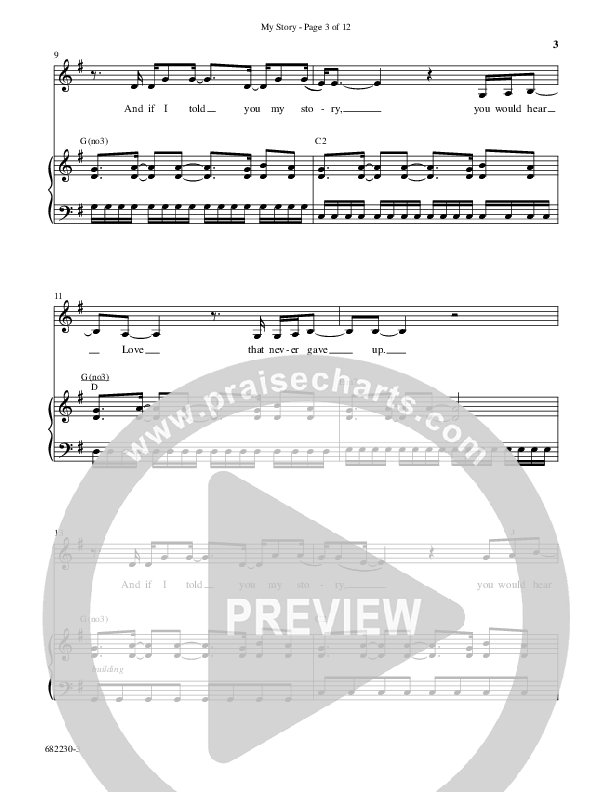 My Story with My Savior's Love (Choral Anthem SATB) Anthem (SATB/Piano) (Word Music Choral / Arr. Cliff Duren)