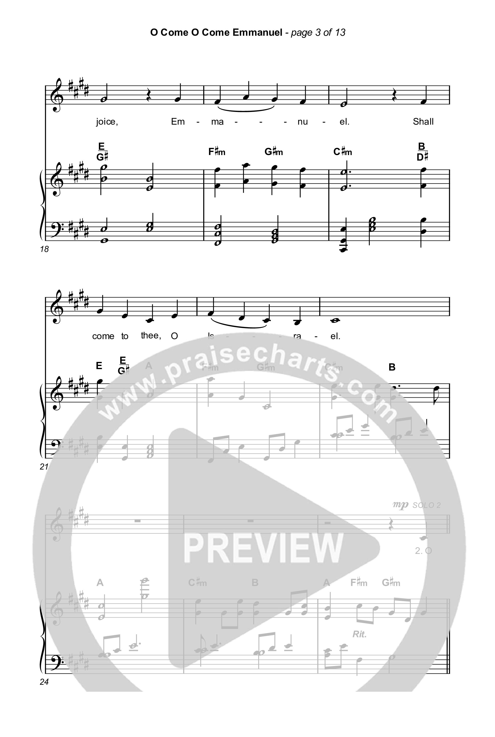 O Come O Come Emmanuel (Unison/2-Part Choir) Octavo (Uni/2-Part & Pno) (We The Kingdom / Dante Bowe / Maverick City Music / Arr. Mason Brown)