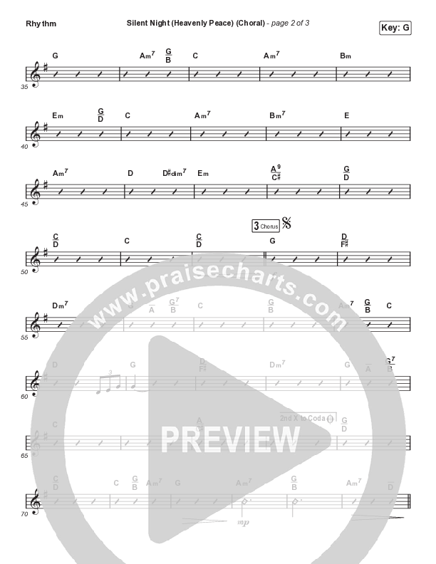 Silent Night (Heavenly Peace) (Unison/2-Part Choir) Rhythm Pack (We The Kingdom / Dante Bowe / Maverick City Music / Arr. Mason Brown)