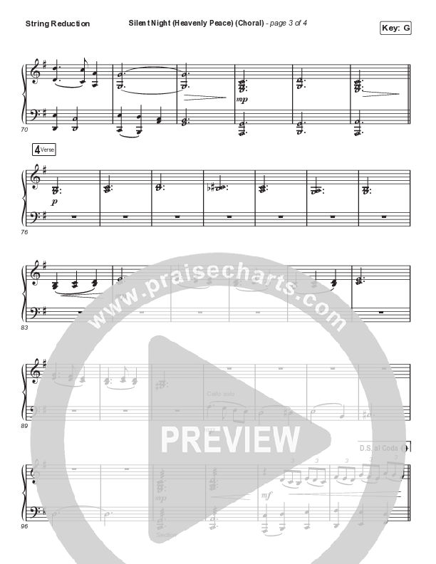 Silent Night (Heavenly Peace) (Sing It Now SATB) String Reduction (We The Kingdom / Dante Bowe / Maverick City Music / Arr. Mason Brown)