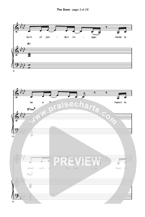The Dove (Choral Anthem SATB) Octavo (SATB & Pno) (The Belonging Co / Kari Jobe / Arr. Mason Brown)