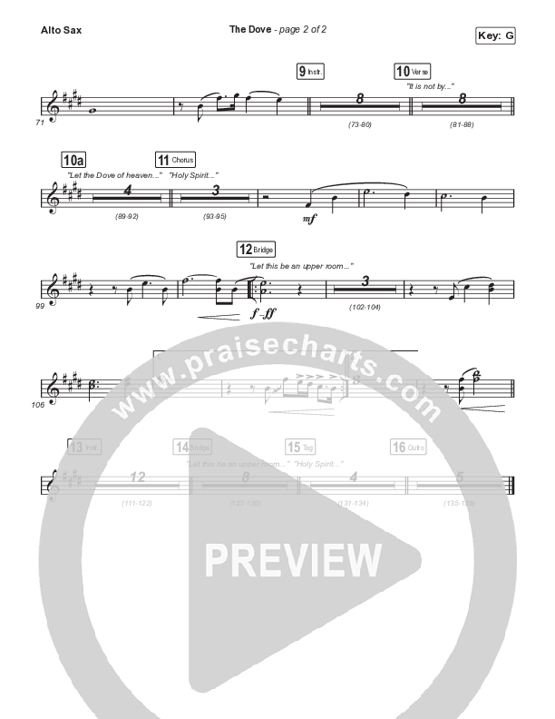 The Dove (Worship Choir SAB) Sax Pack (The Belonging Co / Kari Jobe / Arr. Mason Brown)