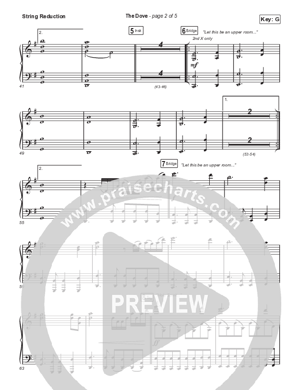 The Dove (Worship Choir SAB) String Reduction (The Belonging Co / Kari Jobe / Arr. Mason Brown)