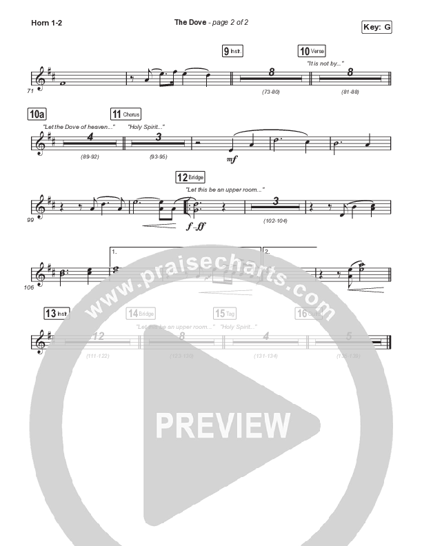 The Dove (Unison/2-Part Choir) Brass Pack (The Belonging Co / Kari Jobe / Arr. Mason Brown)