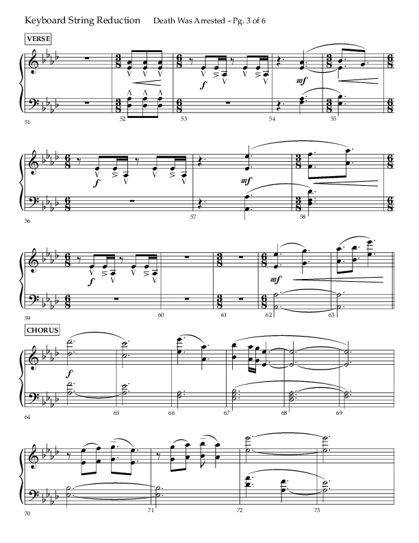 Death Was Arrested (Choral Anthem SATB) String Reduction (Lifeway Choral / Arr. Cliff Duren)