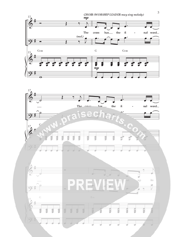The Cross Has The Final Word with O The Blood Of Jesus (Choral Anthem SATB) Anthem (SATB/Piano) (Lifeway Choral / Arr. Bradley Knight)