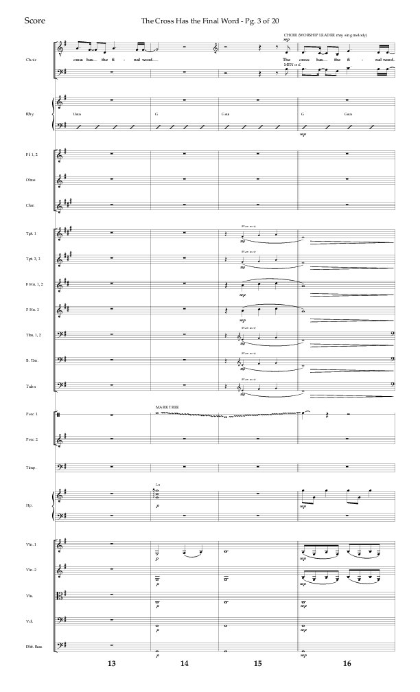 The Cross Has The Final Word with O The Blood Of Jesus (Choral Anthem SATB) Conductor's Score (Lifeway Choral / Arr. Bradley Knight)
