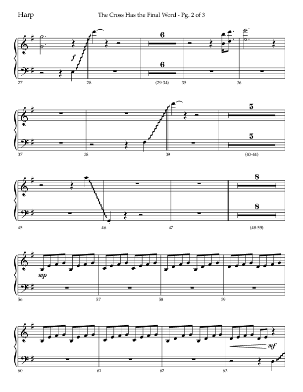 The Cross Has The Final Word with O The Blood Of Jesus (Choral Anthem SATB) Harp (Lifeway Choral / Arr. Bradley Knight)