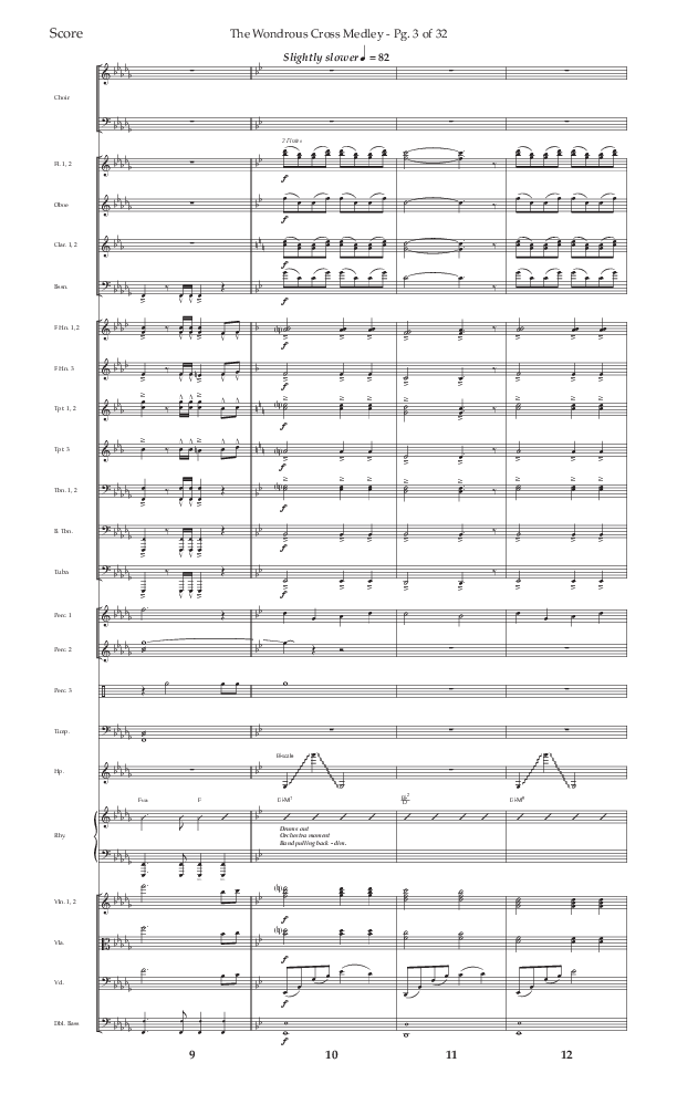 The Wondrous Cross Medley (Choral Anthem SATB) Orchestration (Lifeway Choral / Arr. John Bolin / Orch. David Clydesdale)