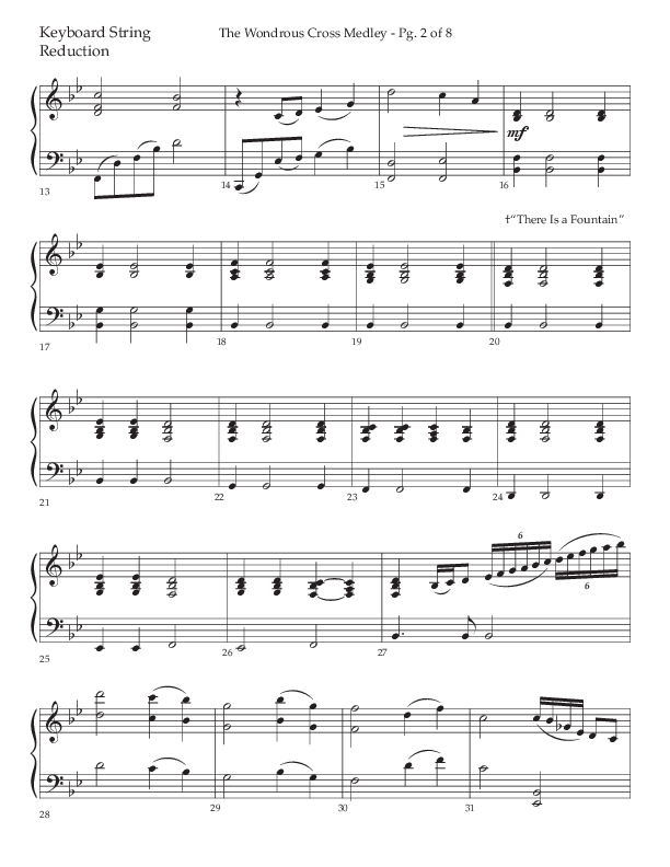 The Wondrous Cross Medley (Choral Anthem SATB) String Reduction (Lifeway Choral / Arr. John Bolin / Orch. David Clydesdale)