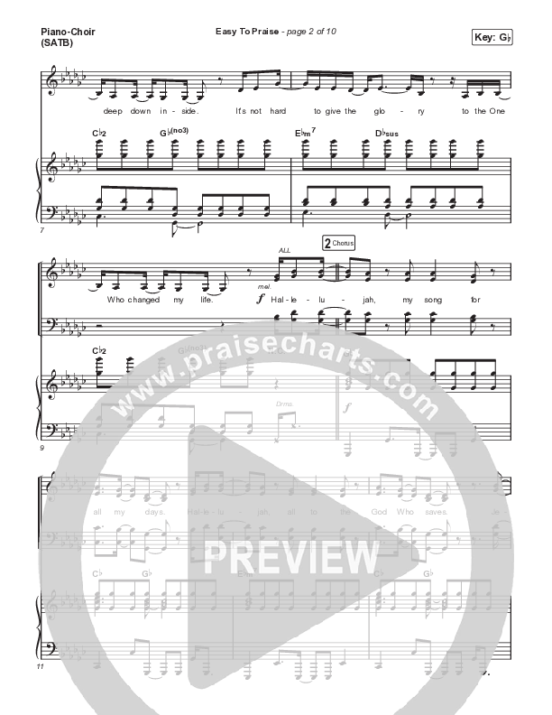 Easy To Praise Piano/Vocal (SATB) (Patrick Mayberry)