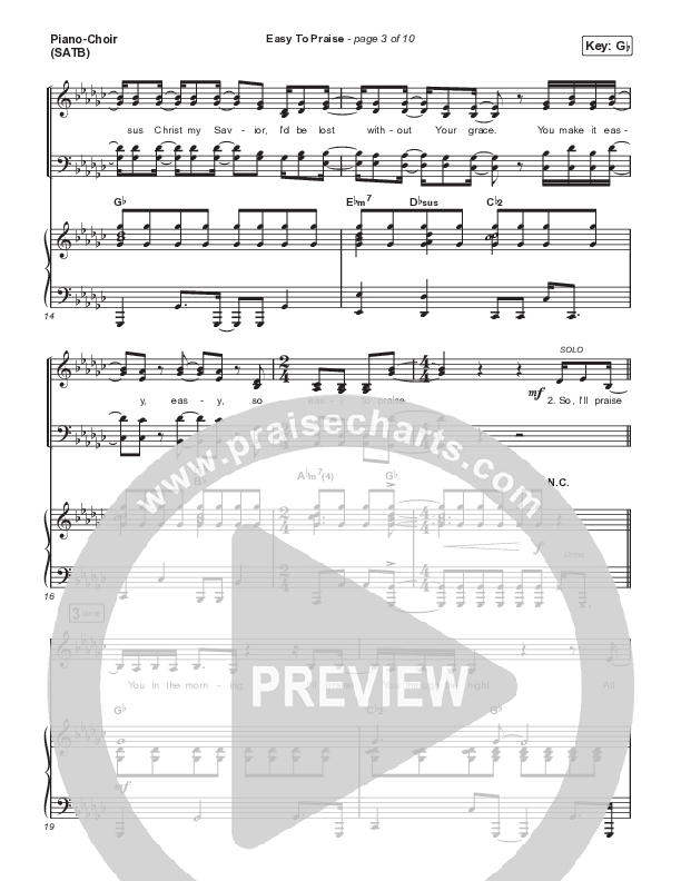 Easy To Praise Piano/Vocal (SATB) (Patrick Mayberry)