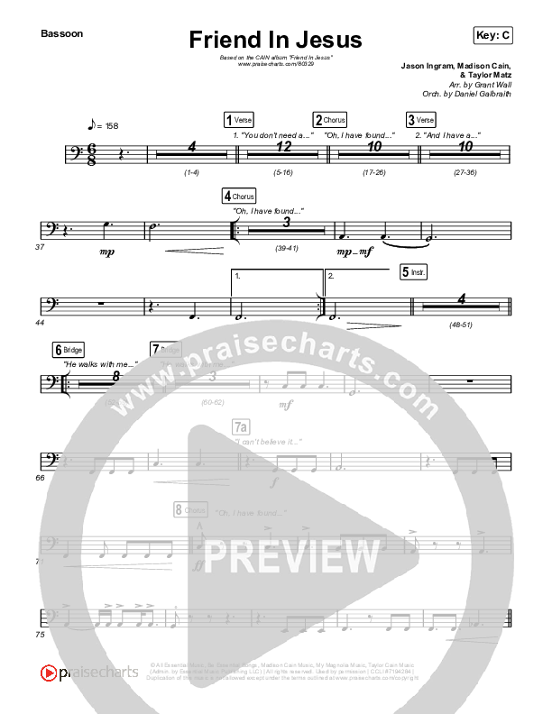 Friend In Jesus Bassoon (CAIN)