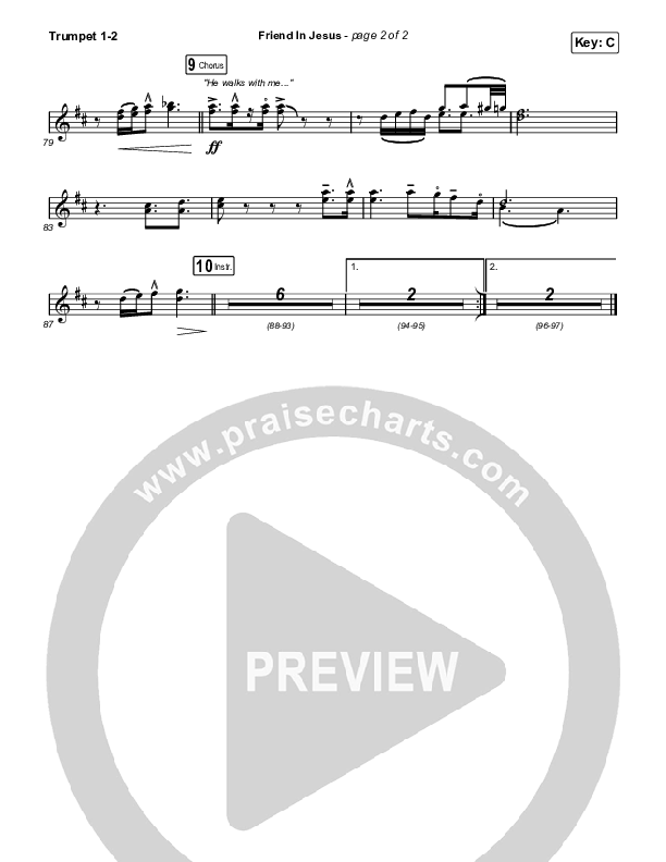 Friend In Jesus Trumpet 1,2 (CAIN)