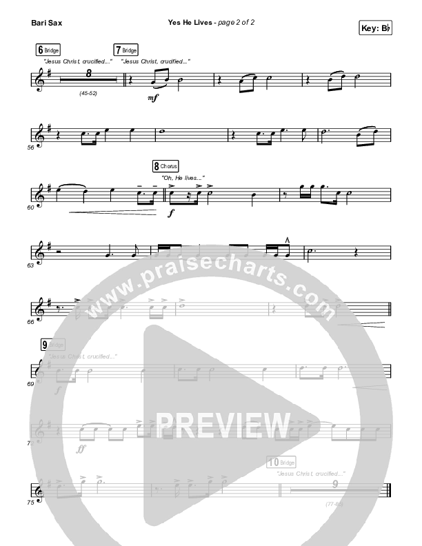 Yes He Lives Bari Sax (Hannah Hobbs)