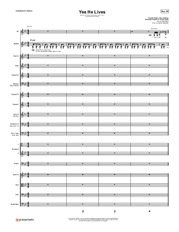 Yes He Lives Orchestration (Hannah Hobbs)