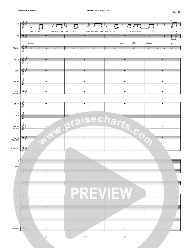 Yes He Lives Conductor's Score (Hannah Hobbs)