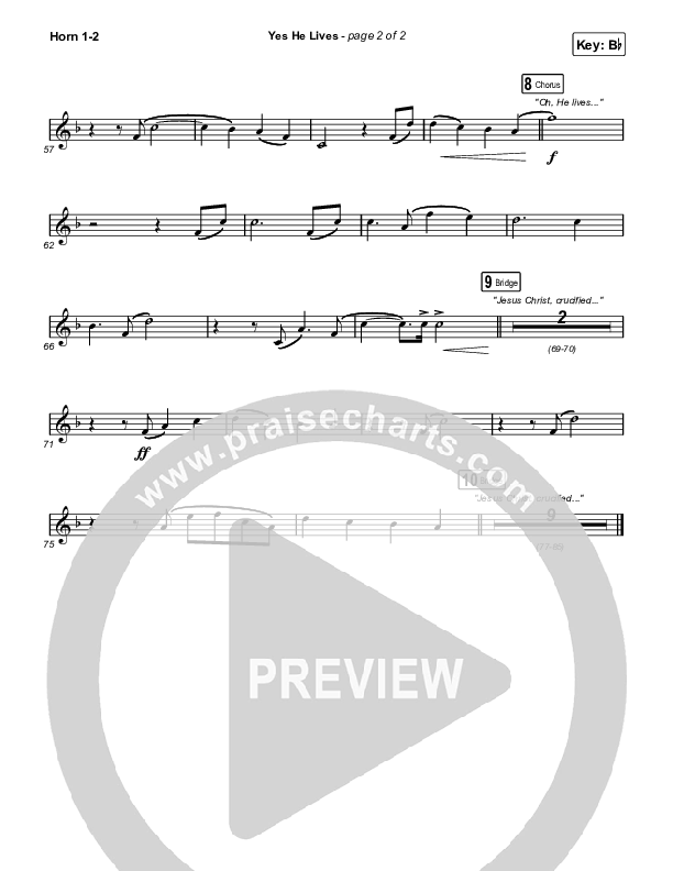 Yes He Lives Brass Pack (Hannah Hobbs)