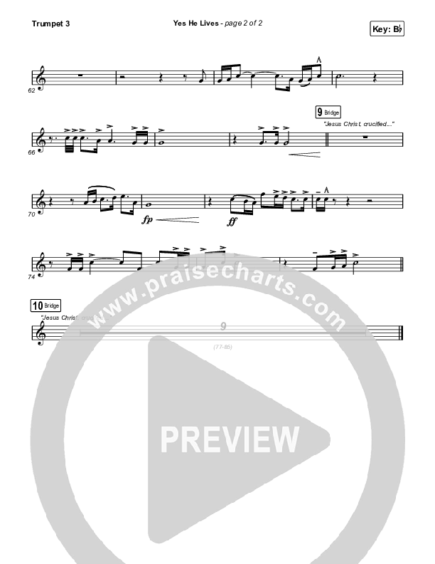 Yes He Lives Trumpet 3 (Hannah Hobbs)
