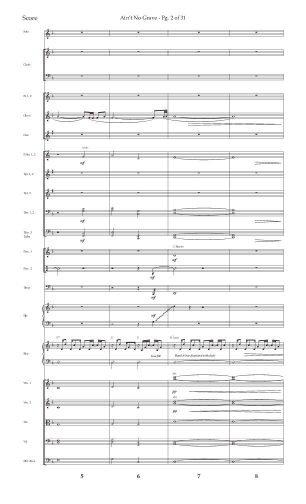 Ain't No Grave (Choral Anthem SATB) Conductor's Score (Lifeway Choral / Arr. Trey Ivey)