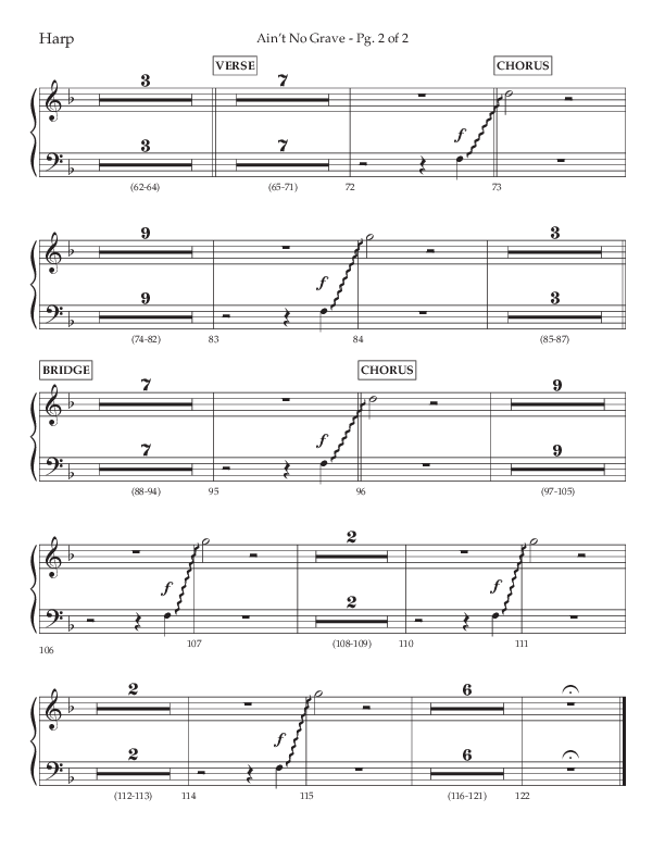 Ain't No Grave (Choral Anthem SATB) Harp (Lifeway Choral / Arr. Trey Ivey)