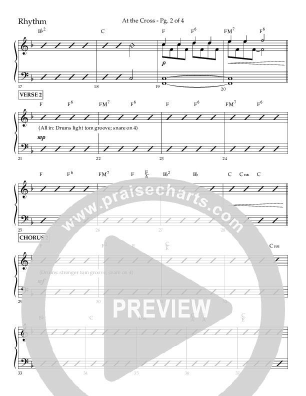 At The Cross (Choral Anthem SATB) Lead Melody & Rhythm (Lifeway Choral / Arr. Danny Mitchell)