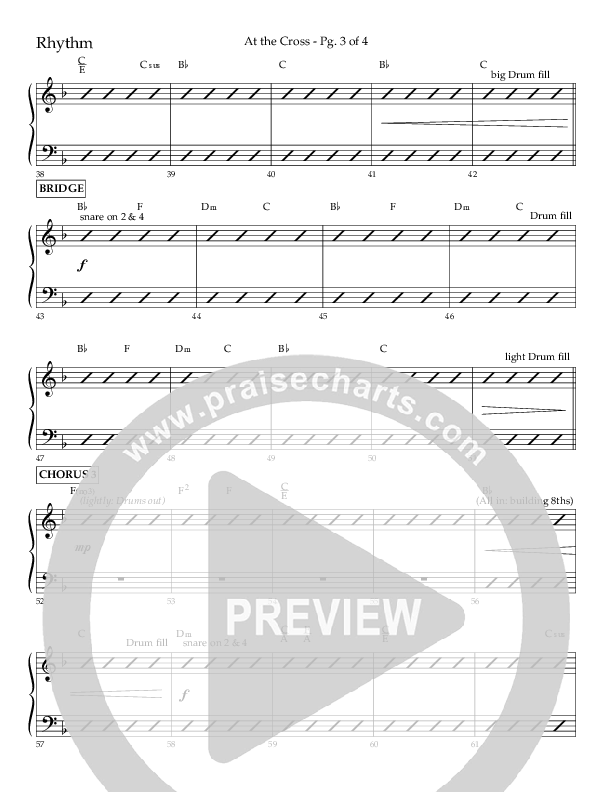 At The Cross (Choral Anthem SATB) Lead Melody & Rhythm (Lifeway Choral / Arr. Danny Mitchell)