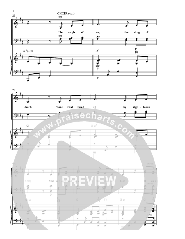 It Was Finished on the Cross (Choral Anthem SATB) Anthem (SATB/Piano) (Lillenas Choral / Arr. David Clydesdale)