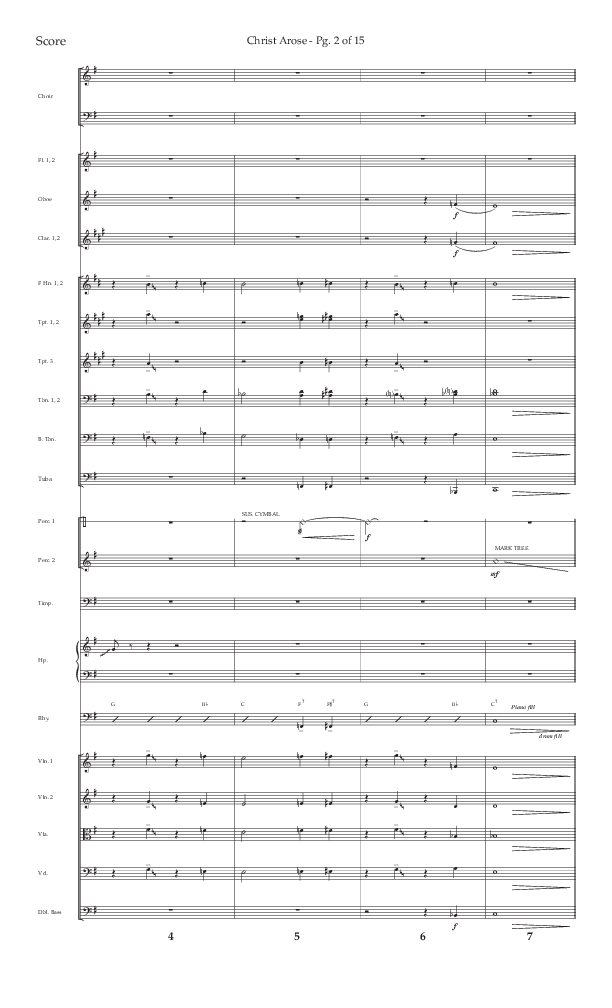 Christ Arose (Choral Anthem SATB) Orchestration (Lifeway Choral / Arr. Trey Ivey)