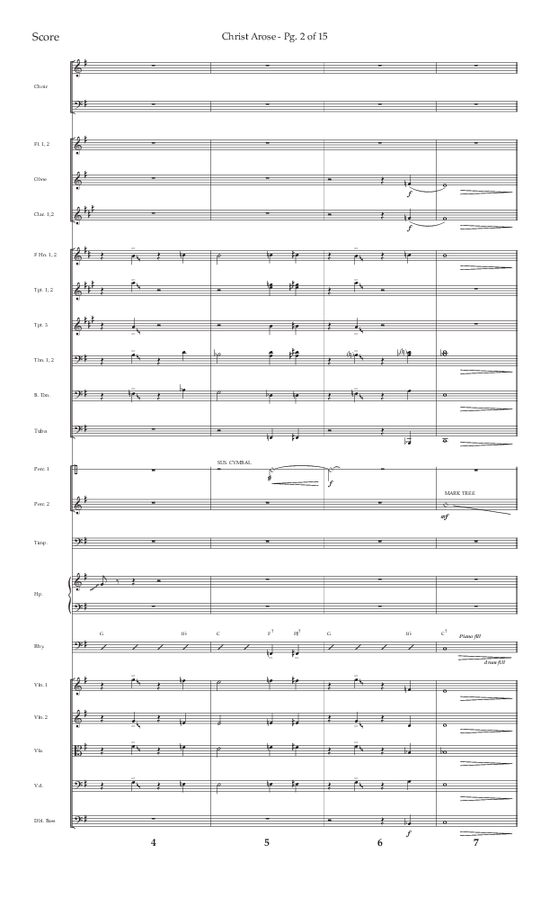 Christ Arose (Choral Anthem SATB) Orchestration (Lifeway Choral / Arr. Trey Ivey)