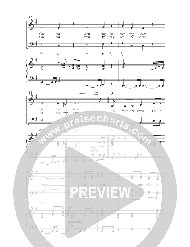 Christ Arose (Choral Anthem SATB) Anthem (SATB/Piano) (Lifeway Choral / Arr. Trey Ivey)